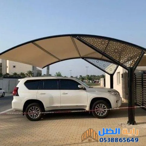 تركيب مظلات مواقف سيارات حديثة حي البساتين 